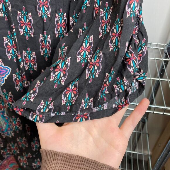 Tolani Collection Women's Flowy‎ Boho Multicolor Soft Indian Cotton Dress Size L - Picture 9 of 13